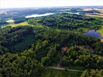  DOM WŚRÓD LASÓW I JEZIOR - MOKINY DZIAŁKA 3000 m2