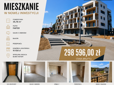 Kawalerka z balkonem - 35,76 m2  Przemyśl   Nove Monte Cassino